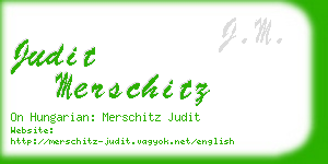 judit merschitz business card